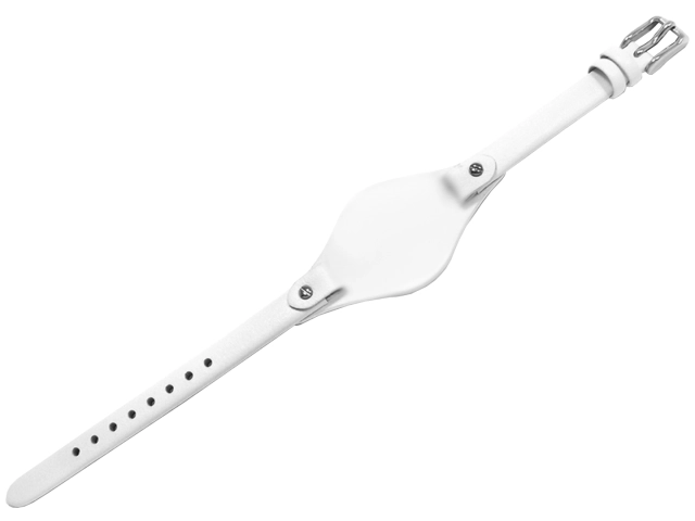 Oryginalny pasek biały z podkładką do zegarka Fossil Georgia ES2829 8mm + śrubki